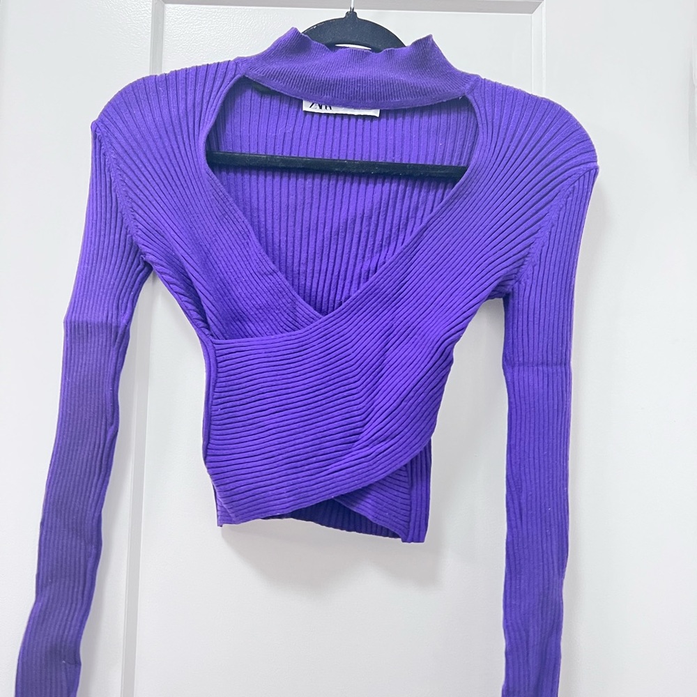 Zara knit crop sweater